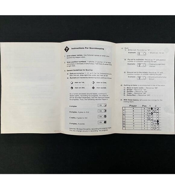 1979 Entex Electronics Baseball 2 Handheld Game and Instructions, Not Working - Picture 6 of 10